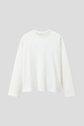 H&M Longsleeve aus Baumwolle in Loose Fit - White