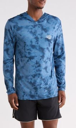 Volcom Overlap Hooded Long Sleeve T-Shirt in Deep Blue at Nordstrom Rack, Size Xx-Large