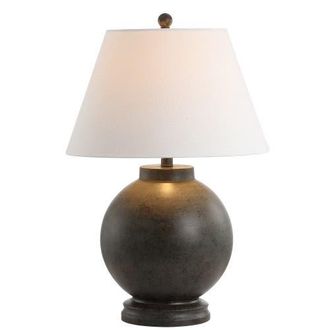 Jonathan Y Designs Sophie 26 Resin LED Table Lamp, Dark Gray at Nordstrom