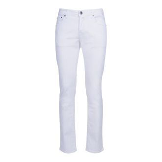Jacob Cohen Slim-fit Jeans, male, White, Size: W34 Pant 5 Pkt Slim Fit Nick