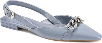 DKNY Cosetta Slingback Pointed Toe Flat in Slate Blue at Nordstrom, Size 5.5
