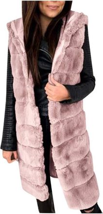 Generic Christmas Presents Top Selling Items Winter Jackets for Women UKwinter Body Gilet Jacket Sleeveless Faux-Fur Coat Outwear Warmer Womens Vest Womens Co