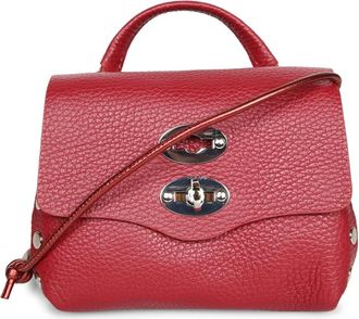 Zanellato Tassen, Dames, Rood, ONE Size, Leer, Rood generfd leer. Compact