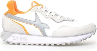 W6YZ Urban Twist Witte Sneakers - Heren - Sneakers - Veelkleurig - 44 EU - Su&egrave;de - Schoenen