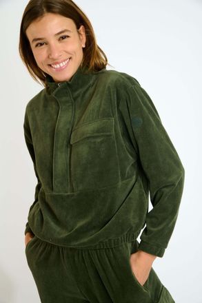 Banana Moon Sweatshirt BANANA MOON Banana Moon Sweatshirt GAVIN-QUANDARY, Damen, Gr. XS, gr&uuml;n, Obermaterial: 80% Baumwolle CO. 20% Polyester PES., Sweatshirts Swe