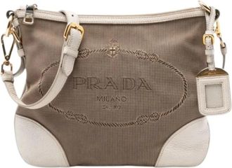 Prada Pre-owned Cross Body Bags, female, Brown, Size: ONE SIZE Pre-owned Vintage Crossbody Bag