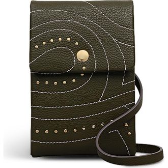 Radley London Mallow Street - Stud Medium Phone Crossbody Bag in Pine Needle at Nordstrom