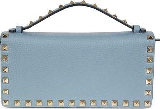 Valentino Garavani Rockstud Leather Wallet On Chain