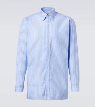 Charvet Camicia in popeline di cotone a righe