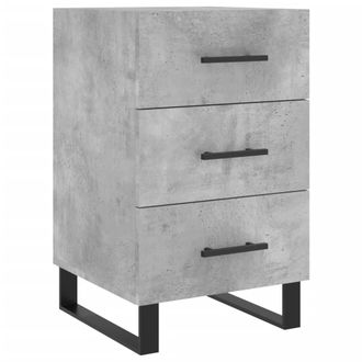 vidaXL Mesita De Noche Madera De Ingenier&iacute;a Gris Hormig&oacute;n 40x40x66 Cm Vidaxl