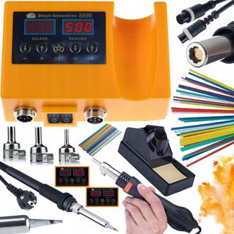 OEM Estaci&oacute;n De Soldadura Rosfix 2en1 (aire Caliente Y 900m) Rosfix Orange Husky Oh660 Electric Serie S + Kit Prowelder Mini Rosfix: Set Completo De Solda