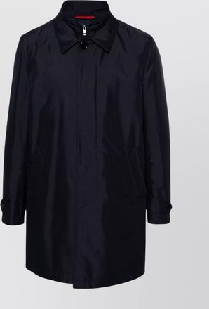 Fay layered long sleeve buttoned waterproof coat