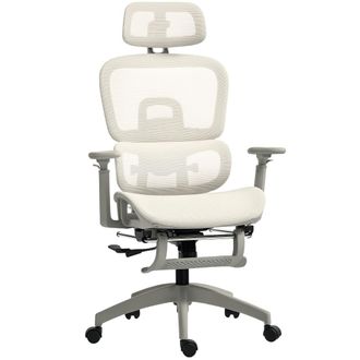 HOMCOM Silla de oficina 66x64x122 cm beige