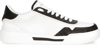 Dolce & Gabbana Blanca Coco Zwart Sneaker - Heren - Sneakers - Wit - 44 EU - Schoenen