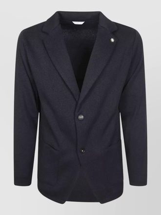 Manuel Ritz blazer jacket long sleeves front pockets lapel