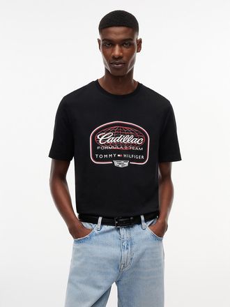 Tommy Hilfiger Mens Tommy x Cadillac F1 Team Globe T-Shirt - Black - XS