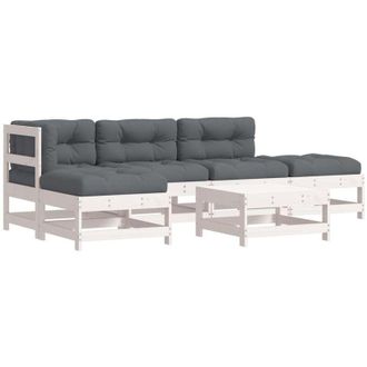 vidaXL Furniture Limited - Juego De Muebles Jard&iacute;n 6 Piezas Y Cojines