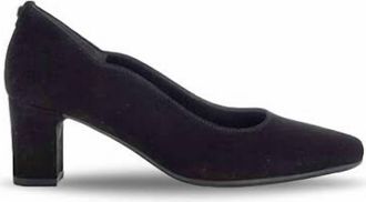 Gabor Womens Scalloped Suede Heel In Black