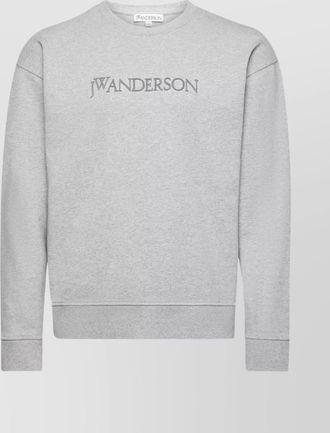 J.W.Anderson crew neck long sleeve mélange sweatshirt