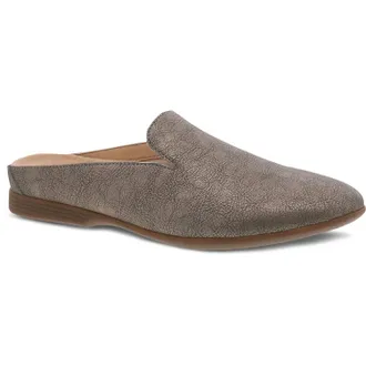 Dansko Womens Lexie Flats In Taupe Metallic