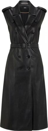 HUGO BOSS Dames, Jurken, Zwart, Maat: 2XL