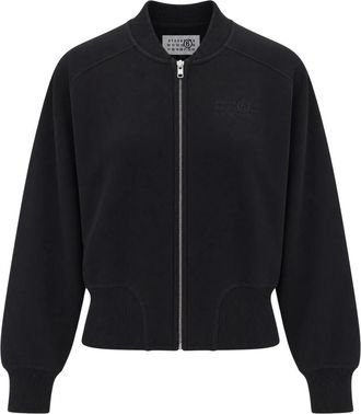 Maison Margiela Sudadera con cremallera - Sweatshirts & Hoodies - Mujer - Negro - S