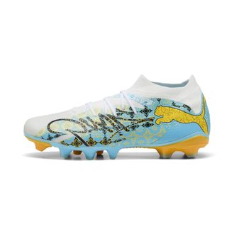 Puma Scarpe da calcio FUTURE 9 MATCH PLAYMAKER FG/AG unisex, Scarpe, Bianco, 40.5