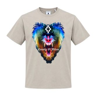 Marcelo Burlon F6Cmmath 131 Camiseta - Tops - Hombre - Beige - XL