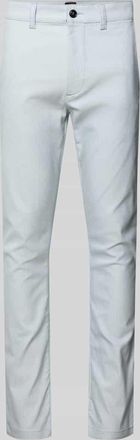 Boss Orange by Hugo Boss BOSS Orange Slim Fit Chino aus Baumwoll-Mix mit Leinen und Viskose-Anteil in Hellblau, Gr&ouml;&szlig;e 30/32