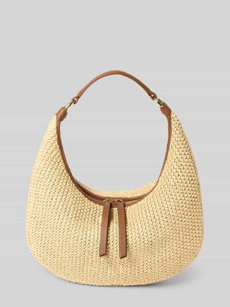 Abro Abro Shoulder Bag in Flecht-Optik Modell Nana in Beige, Gr&ouml;&szlig;e 1