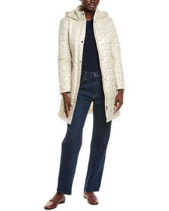 Via Spiga Box Quilt Walker Coat