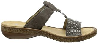 Rieker Womens 62854-45 Open Toe Adjustable Casual Sandals In Grey