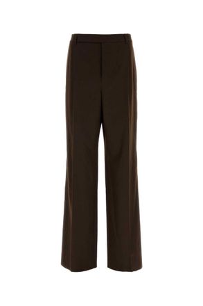 Saint Laurent Dark Brown Tailored Trousers