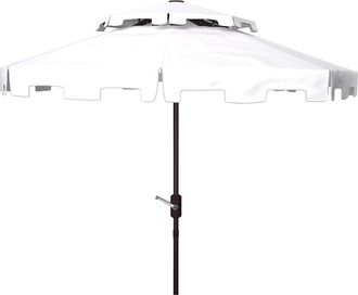 Safavieh Indoor/Outdoor Zimmerman 9Ft Double Top Market Umbrella