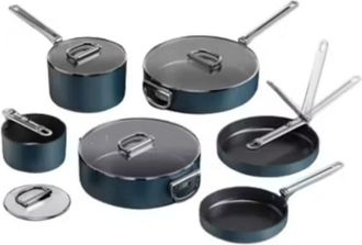 Joseph Joseph Juego De 6 Utensilios De Cocina Joseph Joseph Space, Para Cocinar Y Organizar, Anti-adherentes, Mangos Plegables, Material Resistente, Compacto, F&aacute;cil