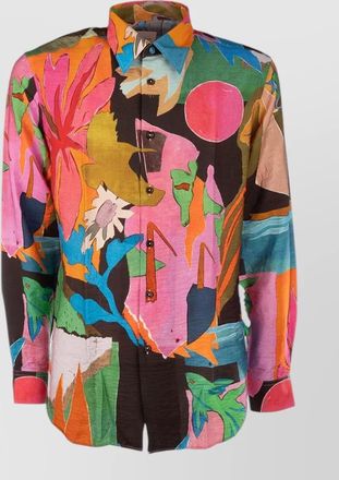 Paul Smith shirt button down collar floral pattern long sleeves
