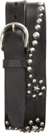 Our Legacy Star Fall Leather Belt in Black Bridle at Nordstrom, Size 100 Eu