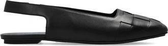 Emporio Armani Slingback Ballerinas - Dames - Ballerinas - Zwart - 38 EU - Leer - Schoenen