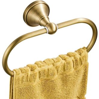 OEM Anillo Toallero Ovalado Antiguo De Lat&oacute;n, Soporte Para Toallas De Cocina Y Ba&ntilde;o, De Pared - Crezuo