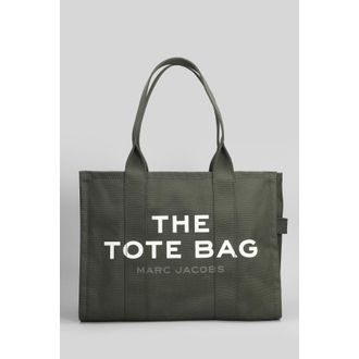 Marc Jacobs The Large Tote Tote In Green Cotton