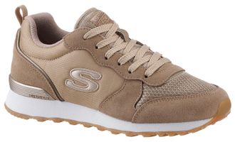 Skechers Sneaker SKECHERS OG 85 - GOLDN GURL, Damen, Gr. 35, braun (hellbraun), Synthetik, Textil, Veloursleder, Schuhe Sneaker, Schn&uuml;rschuh, Original-Retro-Jo