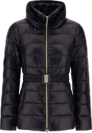 Herno Womens Claudia Nylon Ultralight Jacket In Black