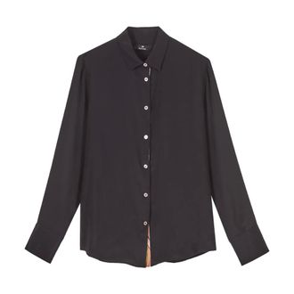 Paul Smith Dames, Blouses & Shirts, Zwart, Maat: S Zijde