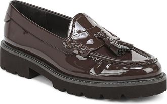 Franco Sarto Sarika Tassel Loafer in Dark Brown Soft Pu at Nordstrom, Size 8.5