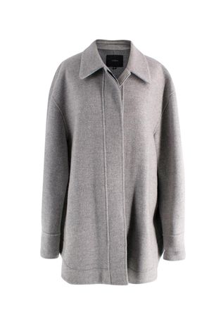 Joseph Light Grey Compact Coating Jade Jacket Size L