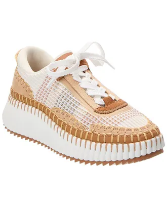 Chlo&eacute; Nama Canvas & Suede Sneaker