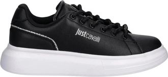 Just Cavalli Sneakers - Dames - Sneakers - Zwart - 40 EU - Leer - Schoenen