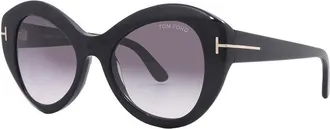 Tom Ford FT1084 01B Shiny Black/Gradient Smoke