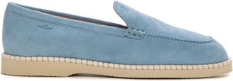 Hogan Mocassino H642 - Dames - Loafers - Blauw - 35 EU - Leer - Schoenen