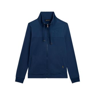 Freddy Felpa Zip con Collo Alto e Ricami Floreali